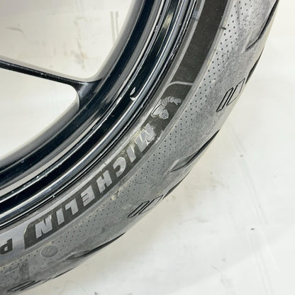 2017 - 2019 HONDA CBR1000RR FRONT WHEEL RIM TIRE RUBBER BLACK STOCK OEM