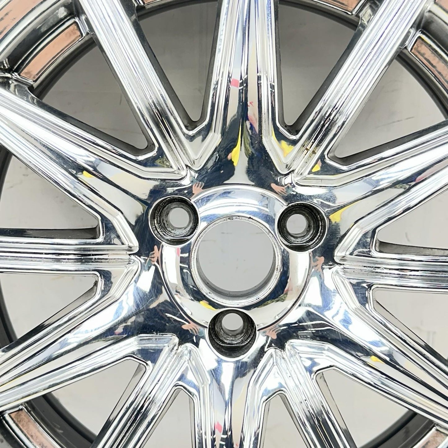 2016 CAN-AM SPYDER RT FRONT WHEEL RIM TIRE RUBBER SILVER CHROME STOCK