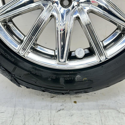 2016 CAN-AM SPYDER RT FRONT WHEEL RIM TIRE RUBBER SILVER CHROME STOCK
