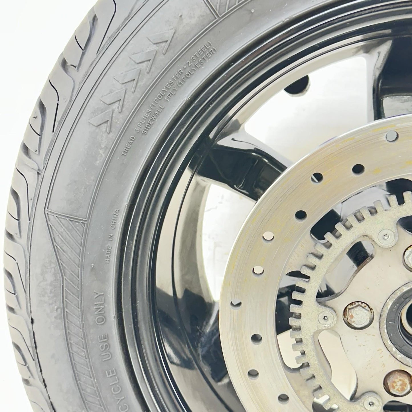 2016 CAN-AM SPYDER RT REAR WHEEL RIM TIRE RUBBER BACK BRAKE ROTOR DISC STOCK
