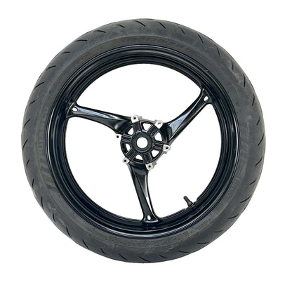 2011 - 2026 SUZUKU GSXR 600 GSXR 750 FRONT WHEEL RIM TIRE RUBBER BLACK STOCK