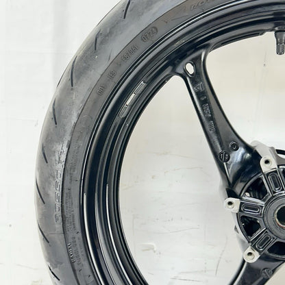 2011 - 2026 SUZUKU GSXR 600 GSXR 750 FRONT WHEEL RIM TIRE RUBBER BLACK STOCK
