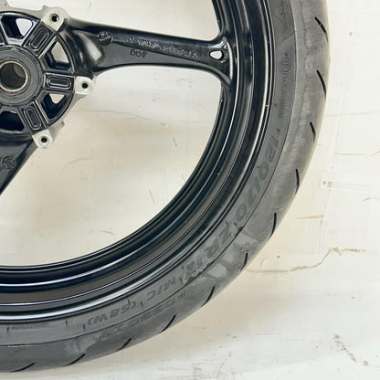 2011 - 2026 SUZUKU GSXR 600 GSXR 750 FRONT WHEEL RIM TIRE RUBBER BLACK STOCK