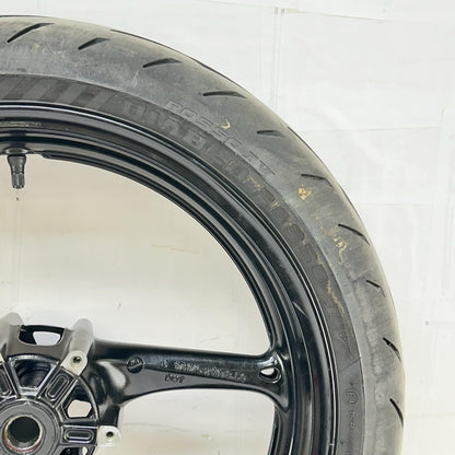 2011 - 2026 SUZUKU GSXR 600 GSXR 750 FRONT WHEEL RIM TIRE RUBBER BLACK STOCK