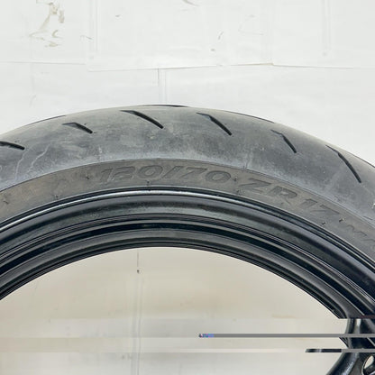 2011 - 2026 SUZUKU GSXR 600 GSXR 750 FRONT WHEEL RIM TIRE RUBBER BLACK STOCK