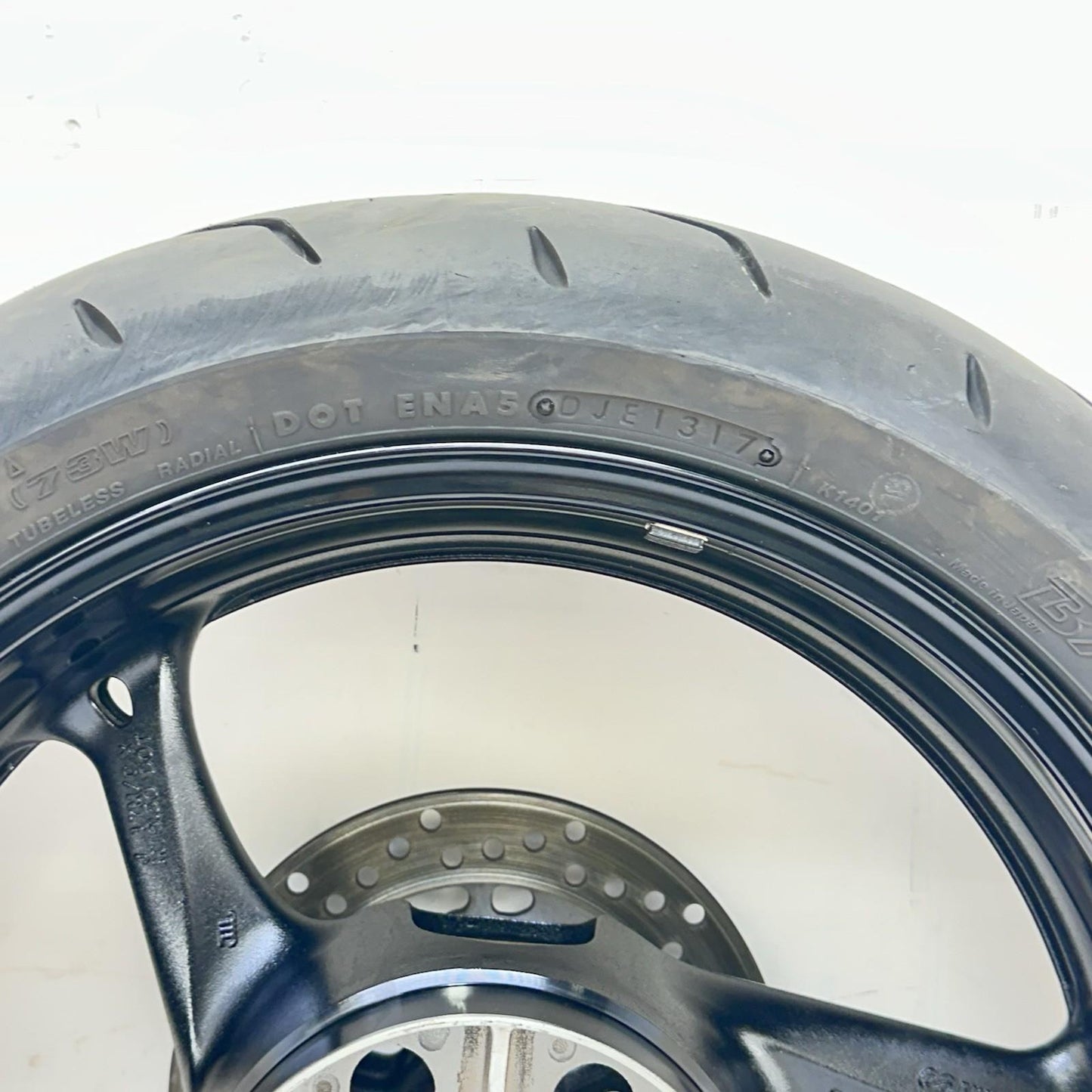2011 - 2026 SUZUKU GSXR 600 GSXR 750 REAR WHEEL RIM TIRE BACK BRAKE ROTOR DISC
