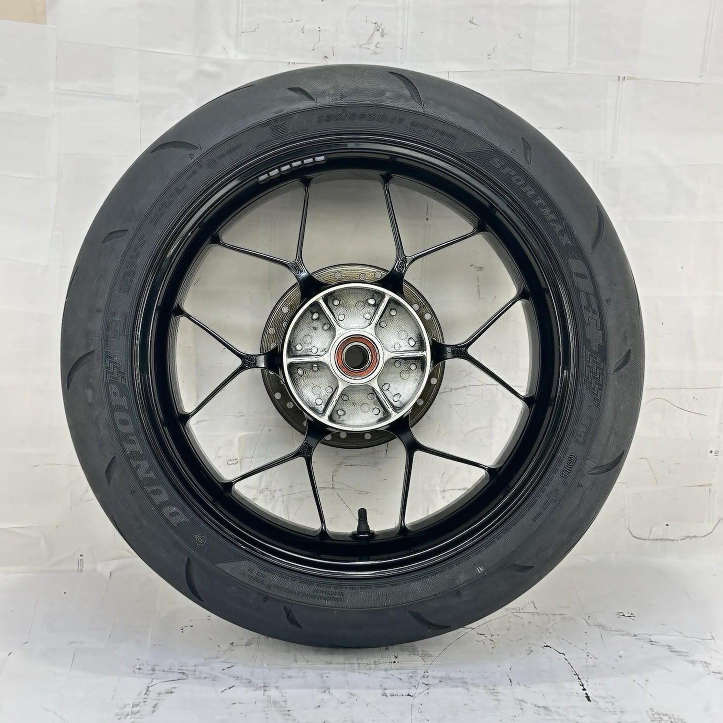 2012 - 2016 HONDA CBR1000RR REAR WHEEL RIM TIRE BACK BRAKE ROTOR DISC BLACK