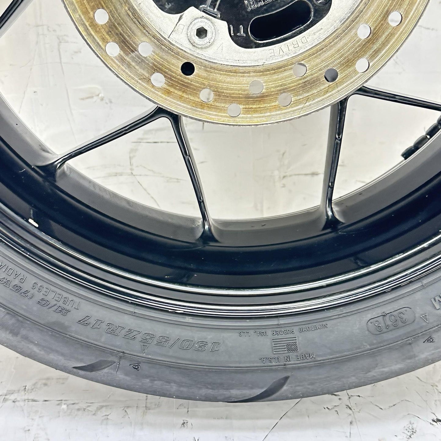 2012 - 2016 HONDA CBR1000RR REAR WHEEL RIM TIRE BACK BRAKE ROTOR DISC BLACK