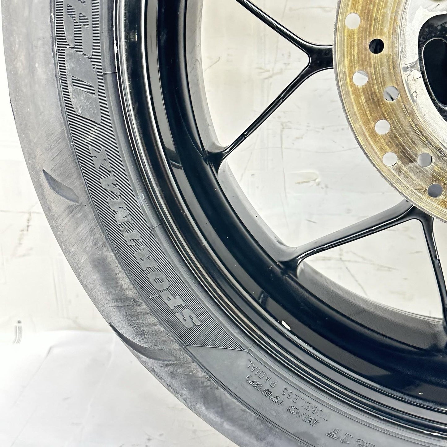 2012 - 2016 HONDA CBR1000RR REAR WHEEL RIM TIRE BACK BRAKE ROTOR DISC BLACK