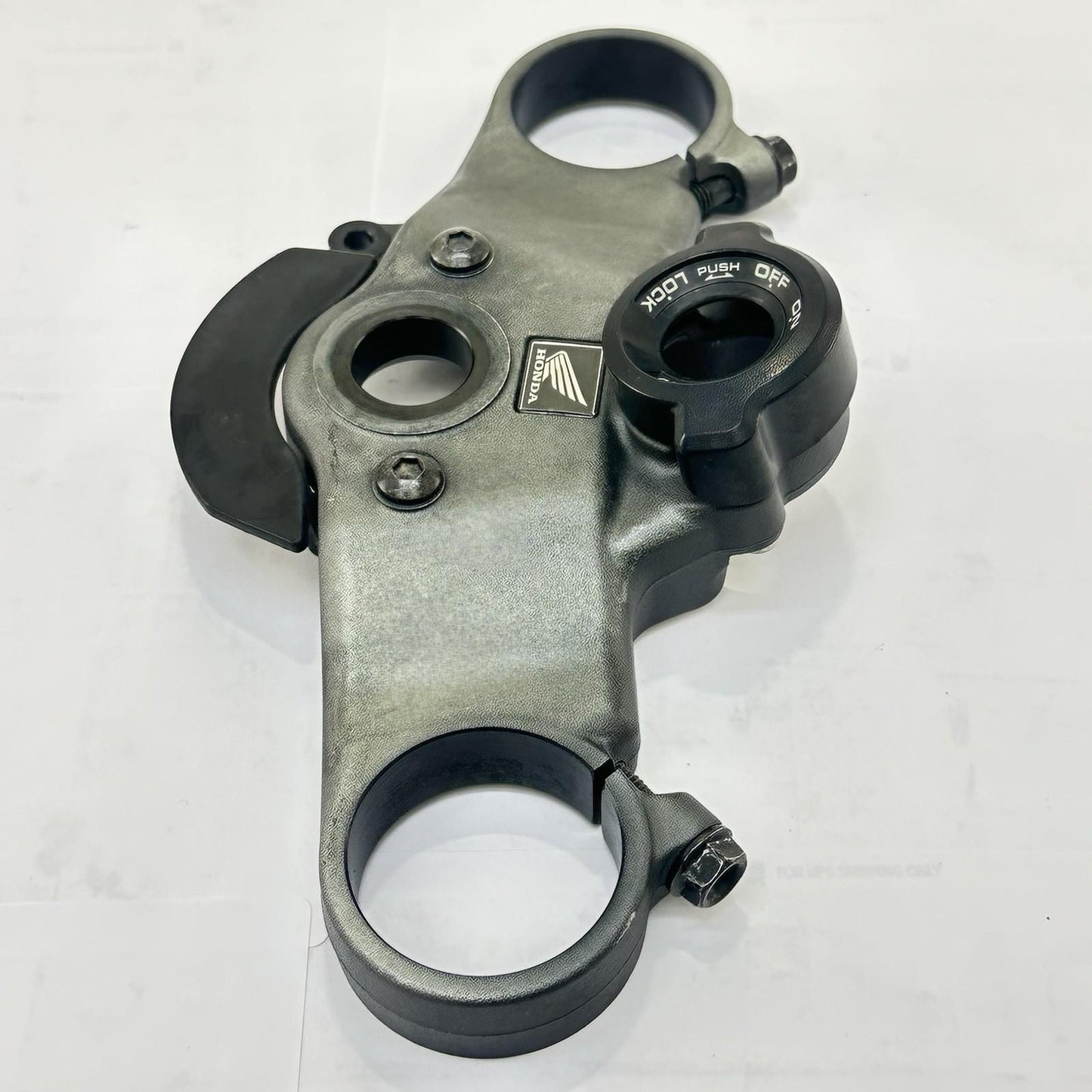 2007 - 2012 HONDA CBR600RR UPPER TRIPLE TREE FRONT FORK CLAMP BLACK STOCK