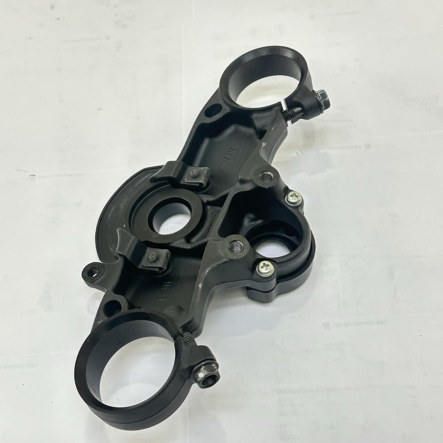 2007 - 2012 HONDA CBR600RR UPPER TRIPLE TREE FRONT FORK CLAMP BLACK STOCK