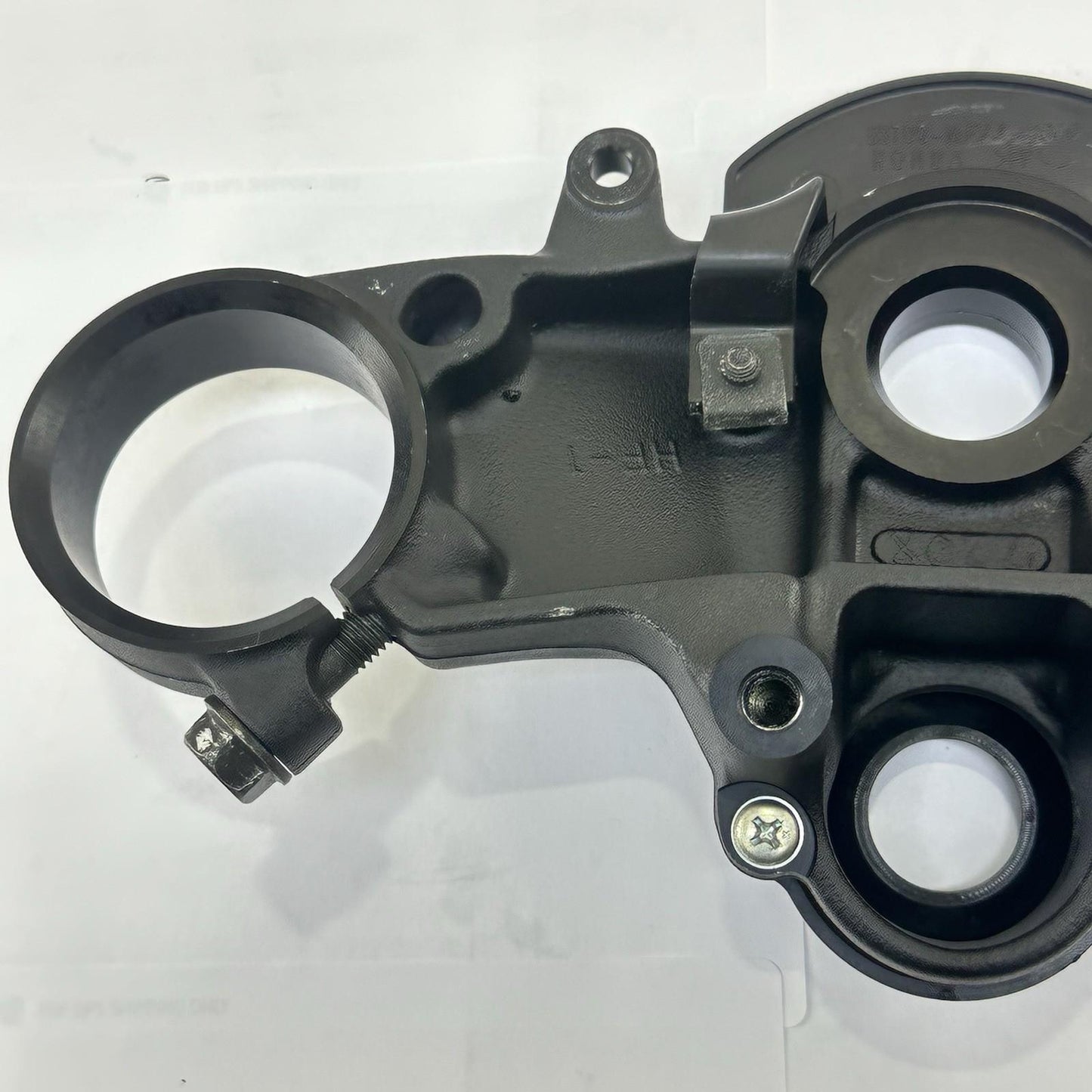 2007 - 2012 HONDA CBR600RR UPPER TRIPLE TREE FRONT FORK CLAMP BLACK STOCK