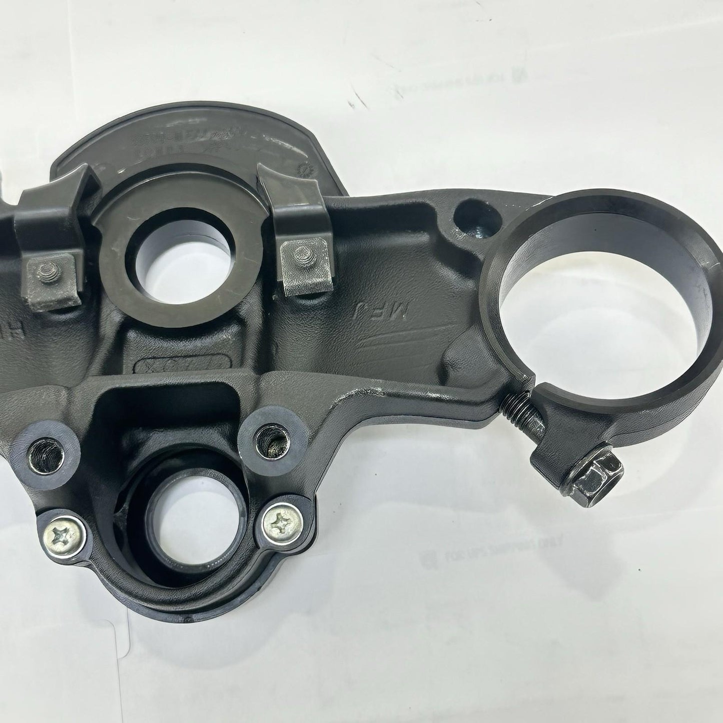 2007 - 2012 HONDA CBR600RR UPPER TRIPLE TREE FRONT FORK CLAMP BLACK STOCK