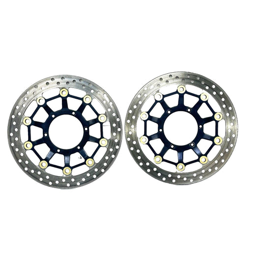 2007 - 2012 HONDA CBR600RR FRONT BRAKE ROTORS DISCS LEFT RIGHT SET BOLTS YUTAKA