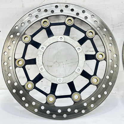 2007 - 2012 HONDA CBR600RR FRONT BRAKE ROTORS DISCS LEFT RIGHT SET BOLTS YUTAKA