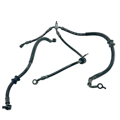 2007 - 2012 HONDA CBR600RR FRONT REAR BRAKE LINES CALIPER HOSES SET BLACK STOCK