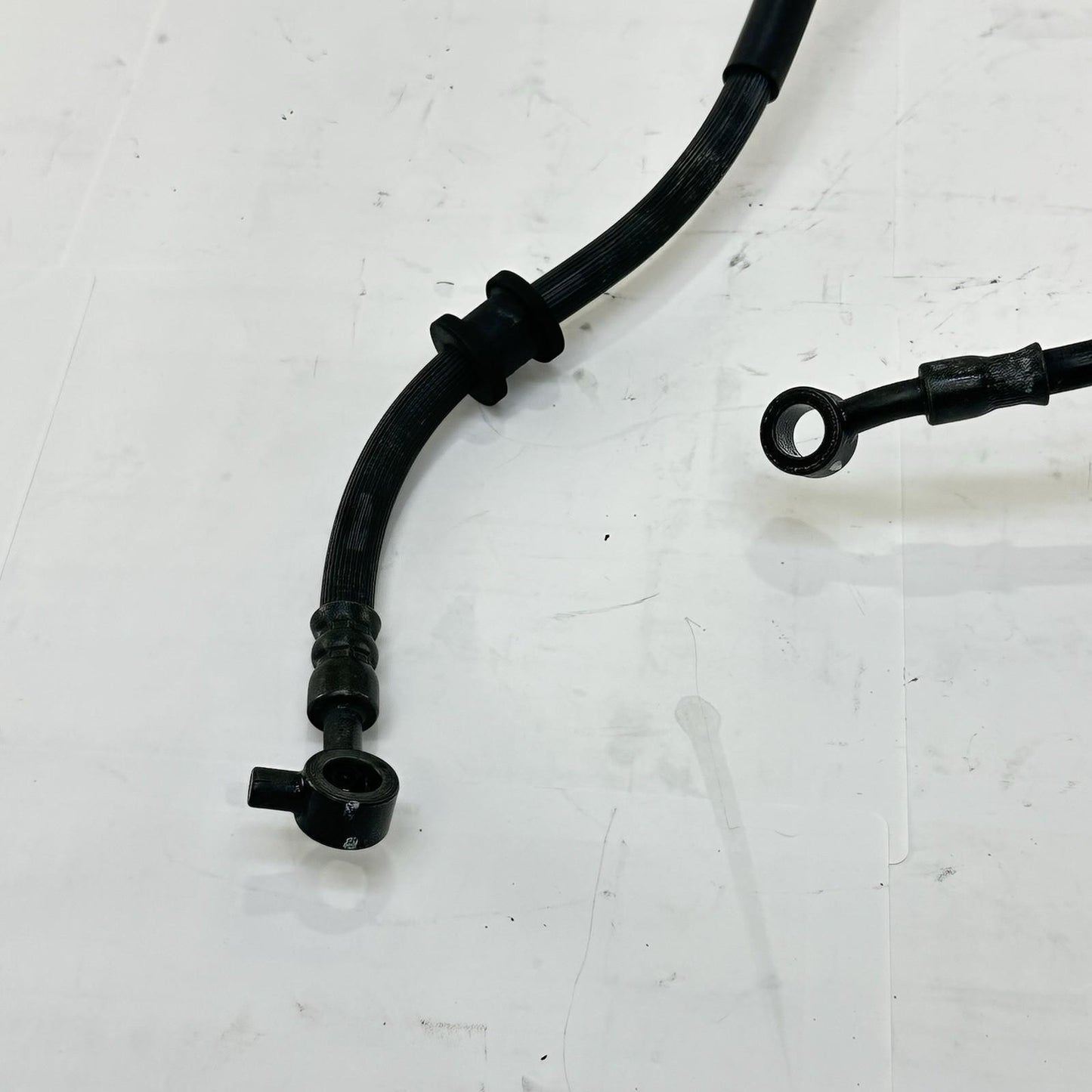 2007 - 2012 HONDA CBR600RR FRONT REAR BRAKE LINES CALIPER HOSES SET BLACK STOCK
