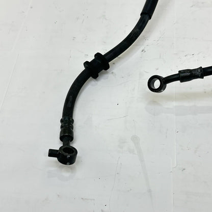 2007 - 2012 HONDA CBR600RR FRONT REAR BRAKE LINES CALIPER HOSES SET BLACK STOCK