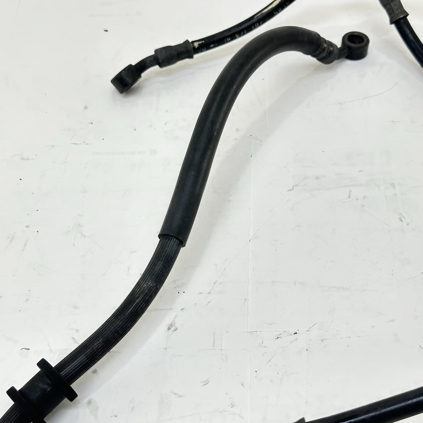 2007 - 2012 HONDA CBR600RR FRONT REAR BRAKE LINES CALIPER HOSES SET BLACK STOCK