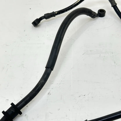 2007 - 2012 HONDA CBR600RR FRONT REAR BRAKE LINES CALIPER HOSES SET BLACK STOCK