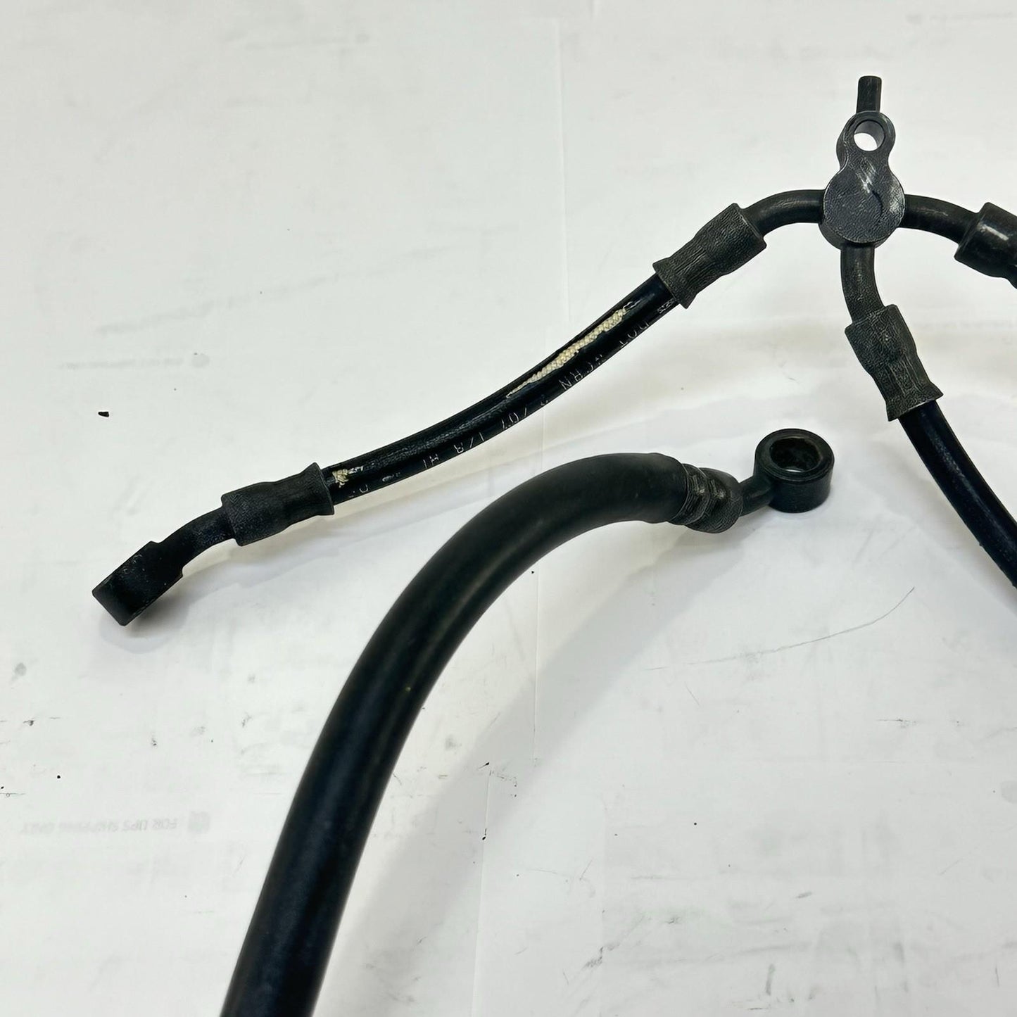 2007 - 2012 HONDA CBR600RR FRONT REAR BRAKE LINES CALIPER HOSES SET BLACK STOCK