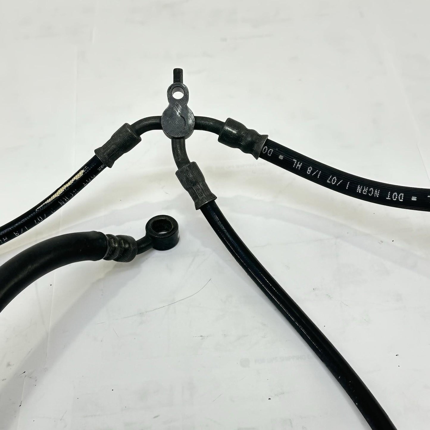 2007 - 2012 HONDA CBR600RR FRONT REAR BRAKE LINES CALIPER HOSES SET BLACK STOCK
