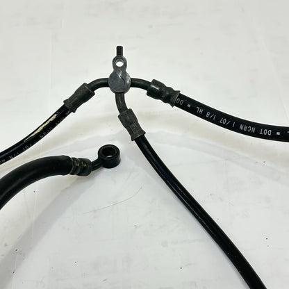 2007 - 2012 HONDA CBR600RR FRONT REAR BRAKE LINES CALIPER HOSES SET BLACK STOCK