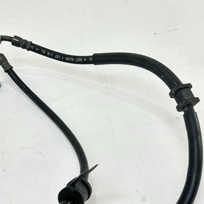 2007 - 2012 HONDA CBR600RR FRONT REAR BRAKE LINES CALIPER HOSES SET BLACK STOCK