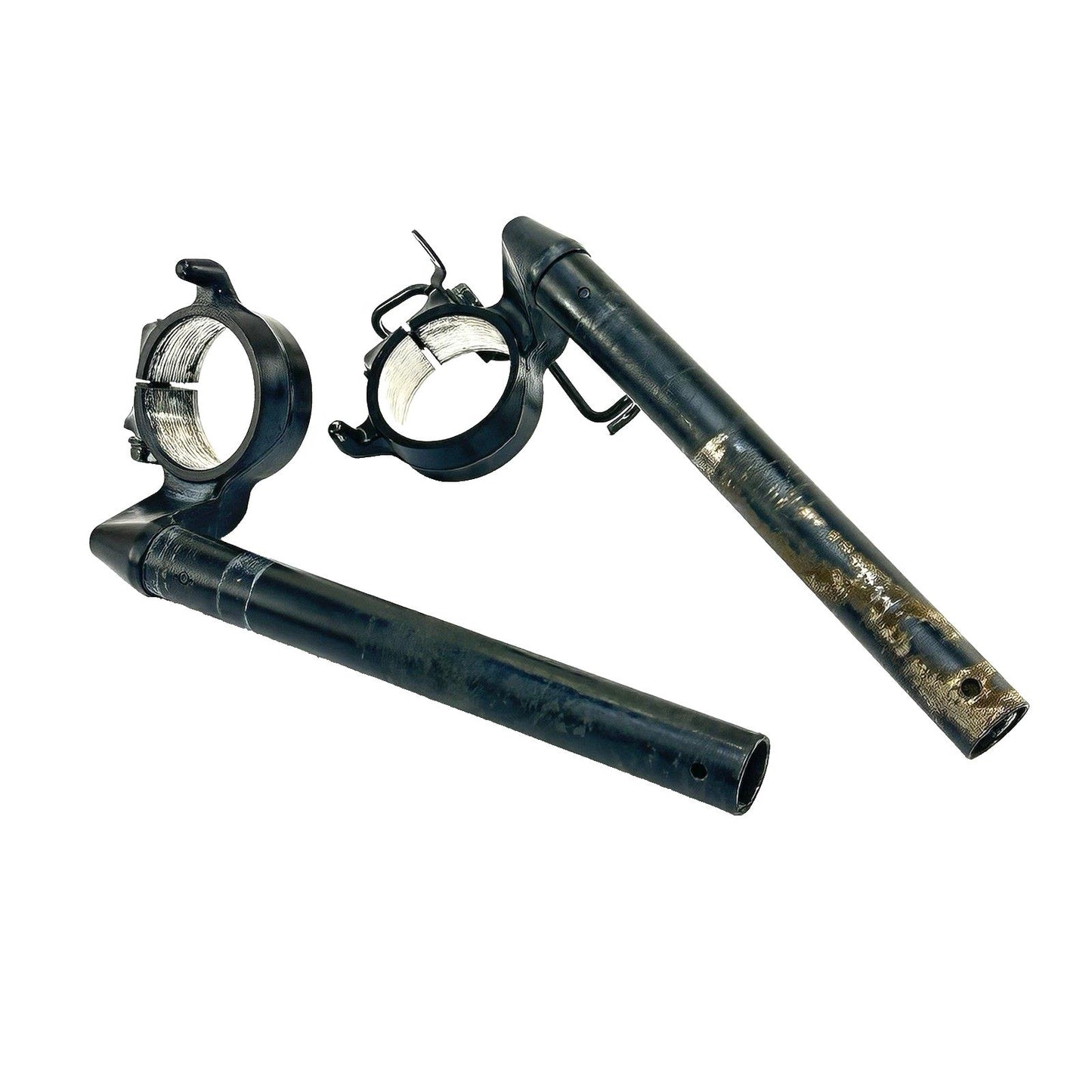2007 - 2012 HONDA CBR600RR CLIP ON HANDLE BARS LEFT RIGHT SET PAIR BLACK STOCK