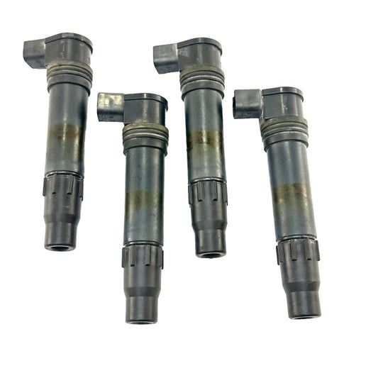 2007 - 2012 HONDA CBR600RR IGNITION COILS SPARK PLUG CAPS STICKS SET BLACK STOCK
