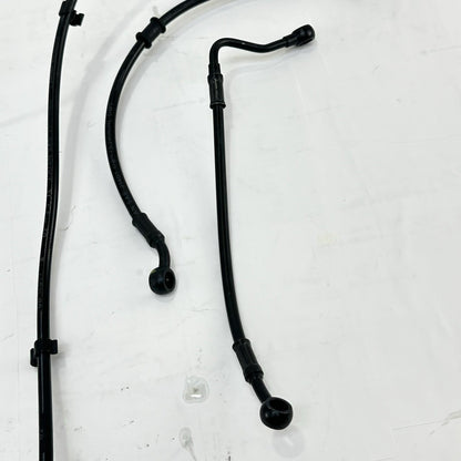 2021 - 2026 APRILIA RS 660 ABS BRAKE LINES HOSES FRONT REAR SET BLACK STOCK