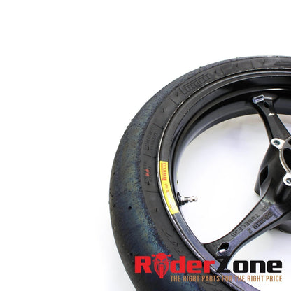 2007 2008 SUZUKI GSXR1000 FRONT WHEEL BLACK RIM STRAIGHT 06 07 GSXR600 GSXR750