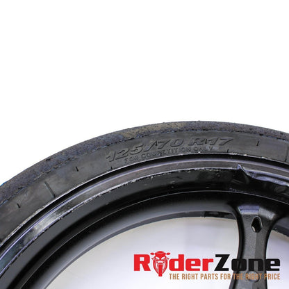 2007 2008 SUZUKI GSXR1000 FRONT WHEEL BLACK RIM STRAIGHT 06 07 GSXR600 GSXR750