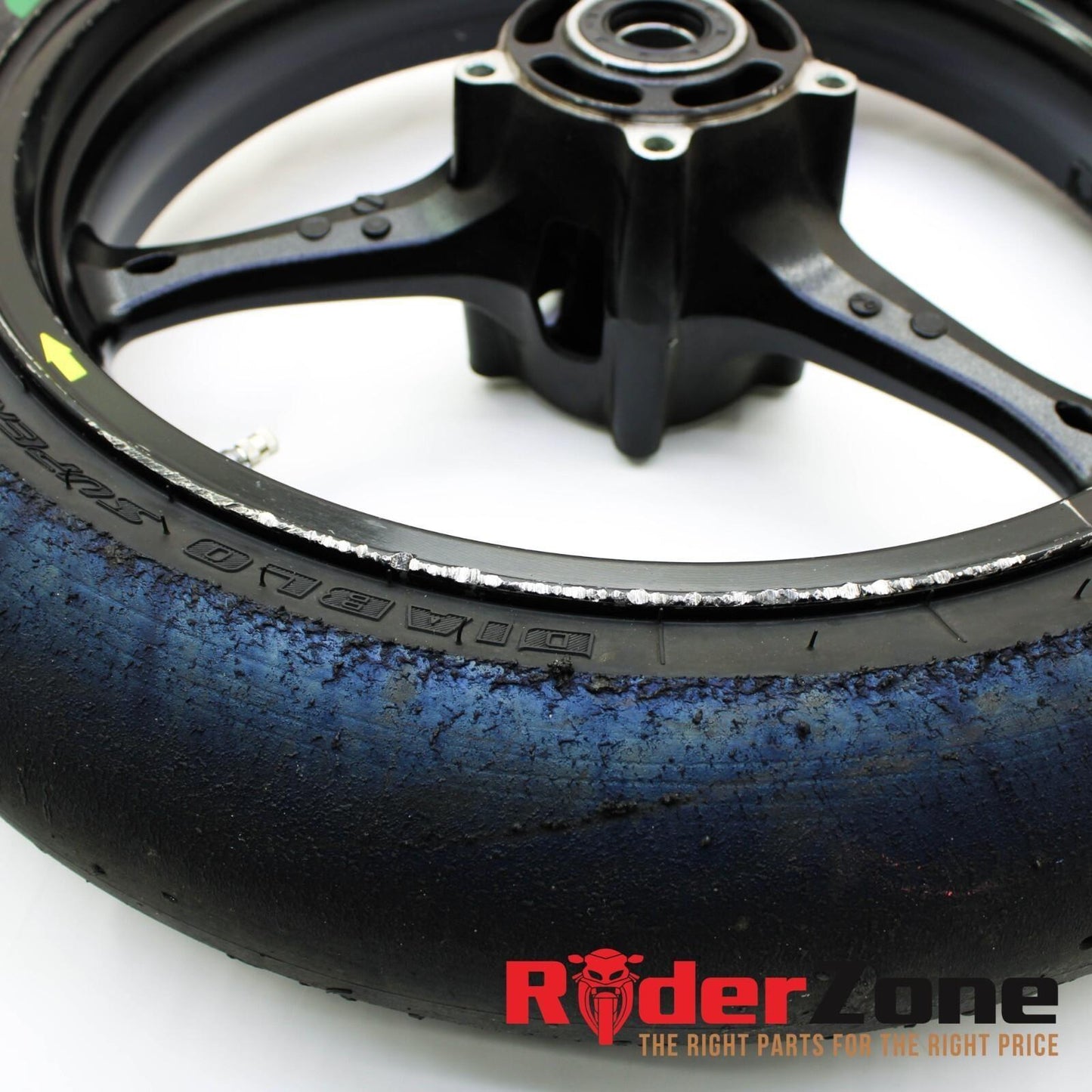 2007 2008 SUZUKI GSXR1000 FRONT WHEEL BLACK RIM STRAIGHT 06 07 GSXR600 GSXR750