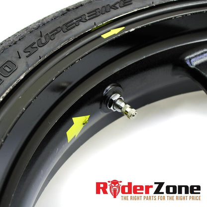2007 2008 SUZUKI GSXR1000 FRONT WHEEL BLACK RIM STRAIGHT 06 07 GSXR600 GSXR750