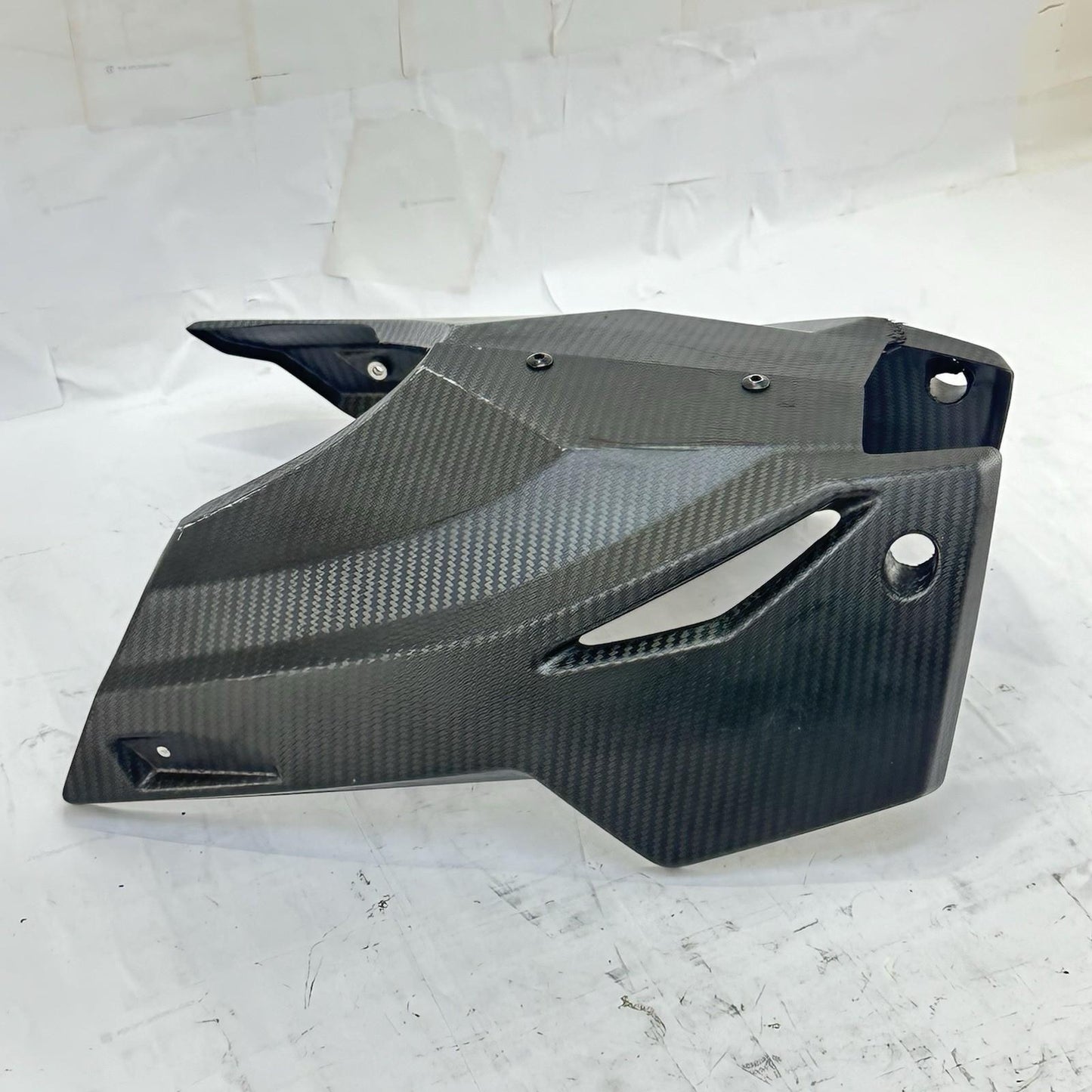 2021 - 2026 APRILIA RS 660 EXHAUST HEAT SHIELD COVER GUARD BLACK CARBON FIBER