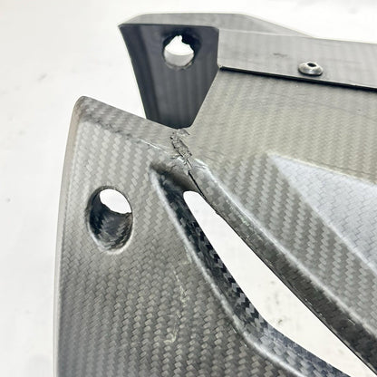 2021 - 2026 APRILIA RS 660 EXHAUST HEAT SHIELD COVER GUARD BLACK CARBON FIBER