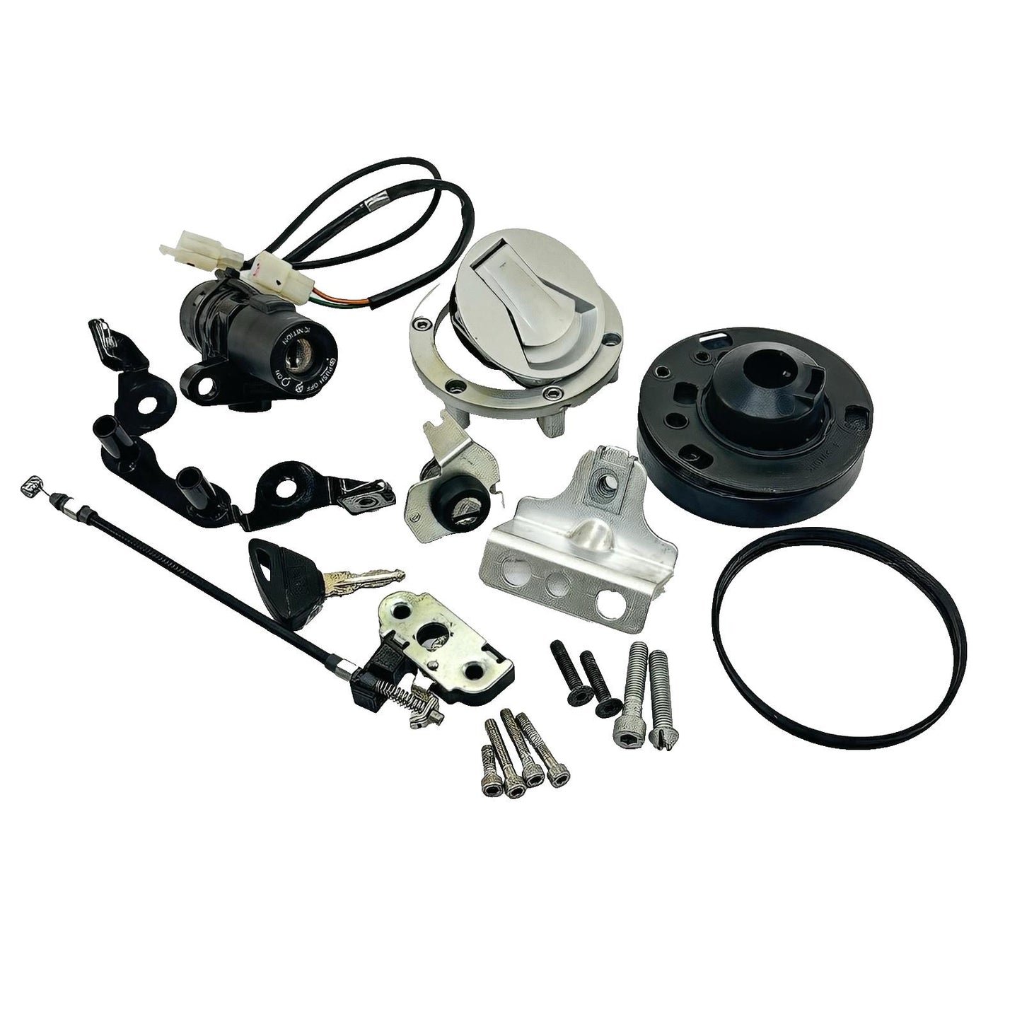 2021 - 2026 APRILIA RS 660 IGNITION LOCK SET KEY GAS CAP SEAT LATCH SWITCH BOLTS