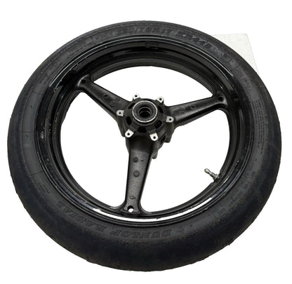 2008 - 2011 HONDA CBR1000RR FRONT WHEEL RIM W TIRE STRAIGHT STOCK *STRAIGHT*