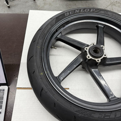 2001 - 2003 APRILIA RSV 1000 MILLE FRONT WHEEL RIM DUNLOP TIRE 120/70ZR17
