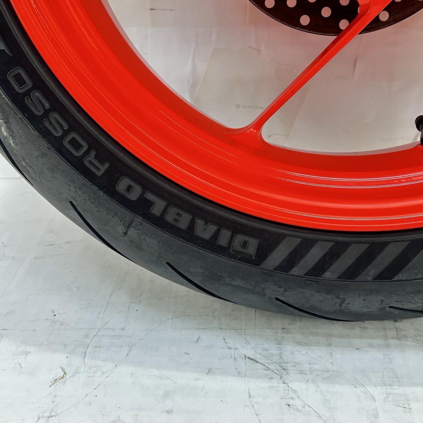 2021 - 2026 APRILIA RS 660 REAR WHEEL RIM TIRE RUBBER BACK BRAKE ROTOR DISC RED