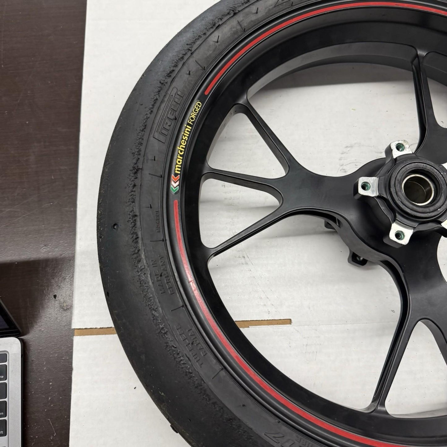 2012 - 2024 DUCATI PANIGALE 1199 1299 FRONT WHEEL MARCHESINI FORGED RIM BLACK OE