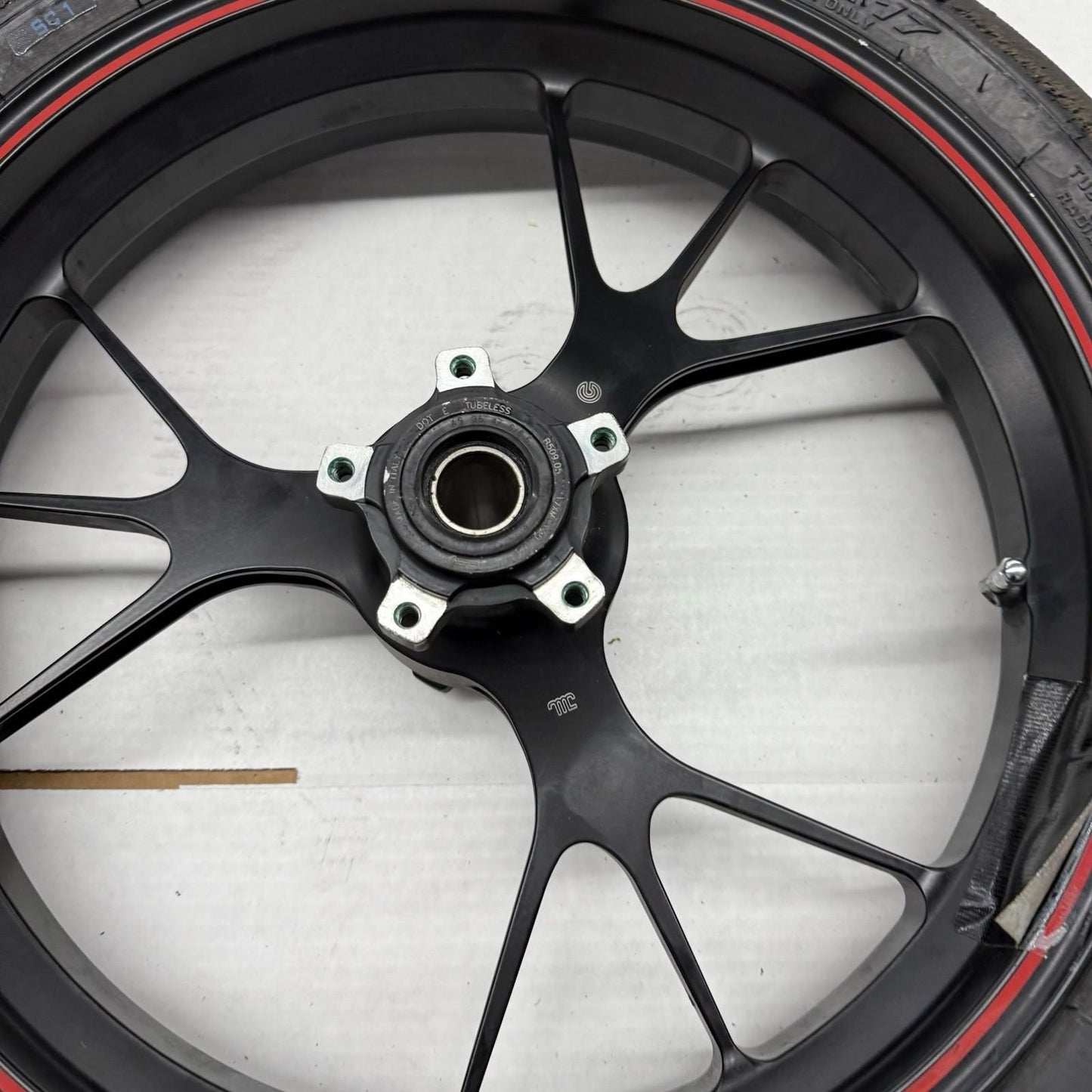 2012 - 2024 DUCATI PANIGALE 1199 1299 FRONT WHEEL MARCHESINI FORGED RIM BLACK OE