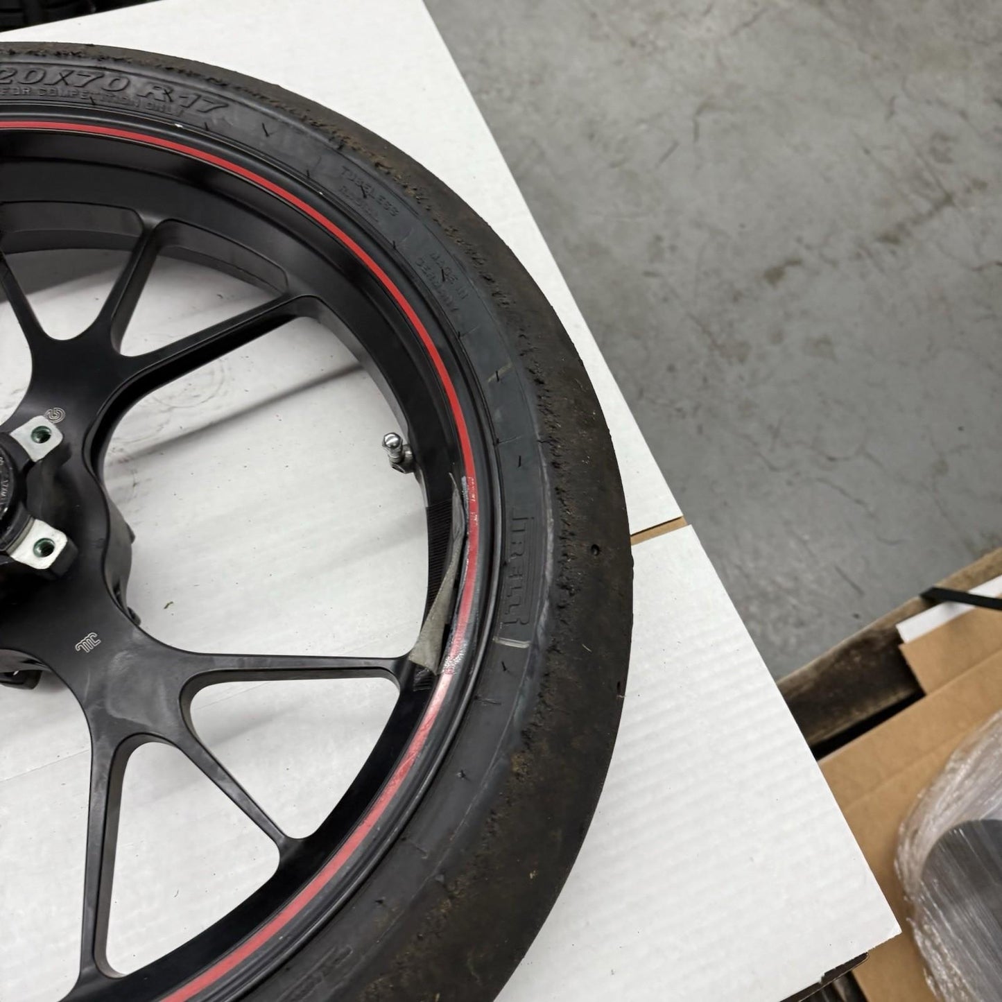2012 - 2024 DUCATI PANIGALE 1199 1299 FRONT WHEEL MARCHESINI FORGED RIM BLACK OE