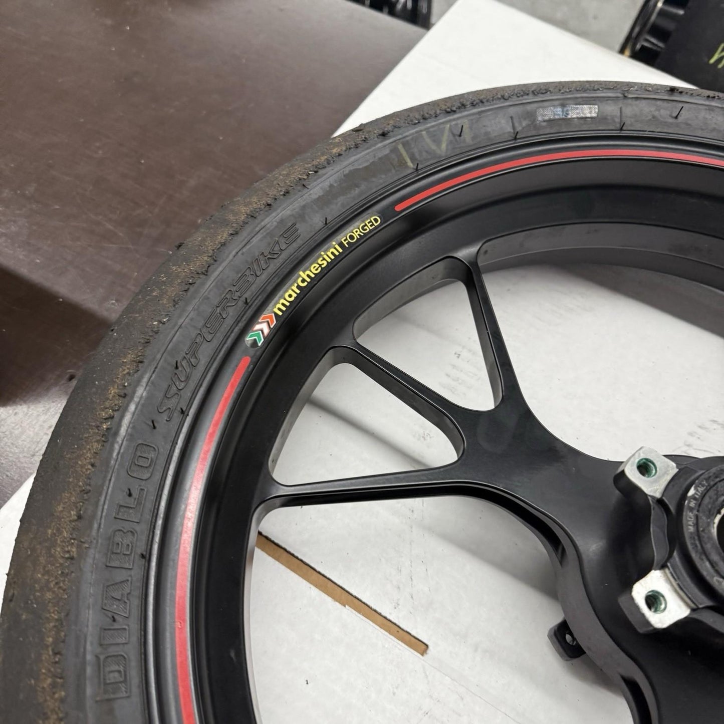 2012 - 2024 DUCATI PANIGALE 1199 1299 FRONT WHEEL MARCHESINI FORGED RIM BLACK OE