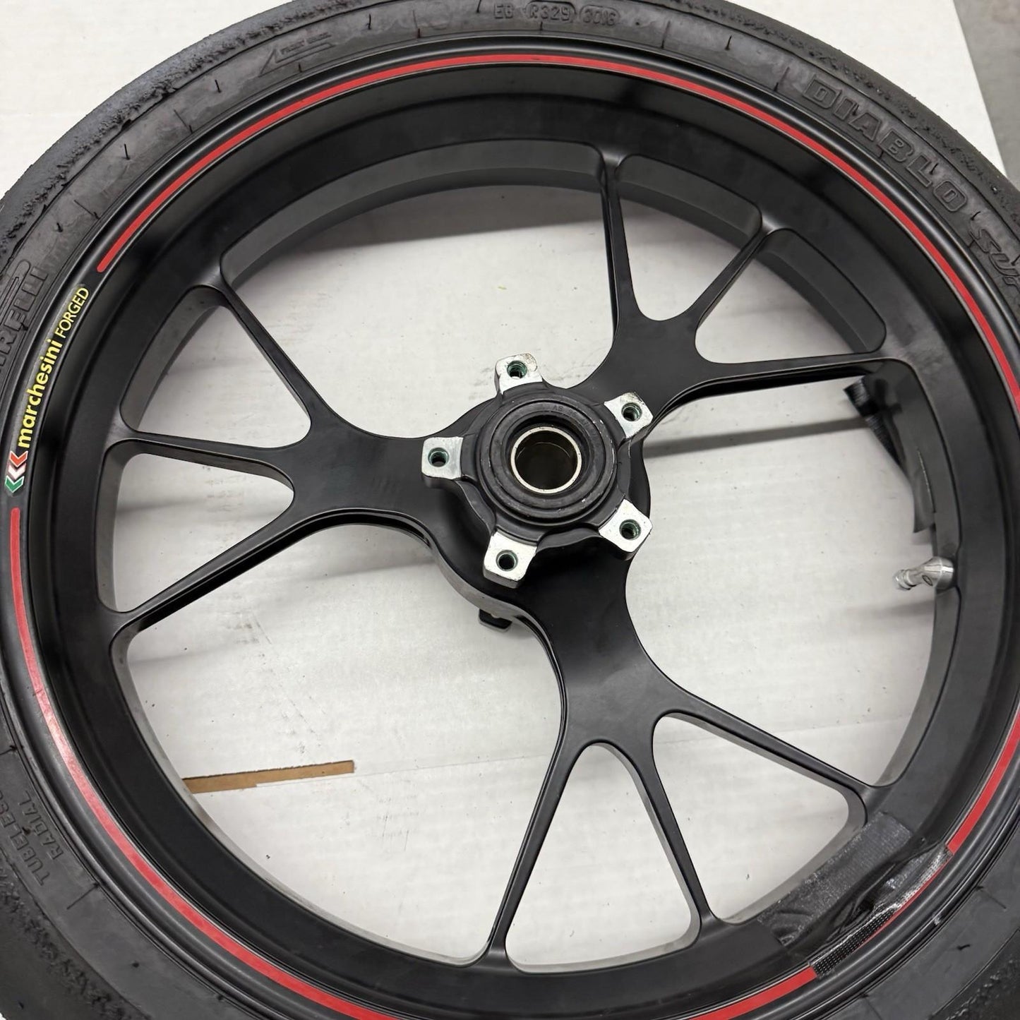 2012 - 2024 DUCATI PANIGALE 1199 1299 FRONT WHEEL MARCHESINI FORGED RIM BLACK OE