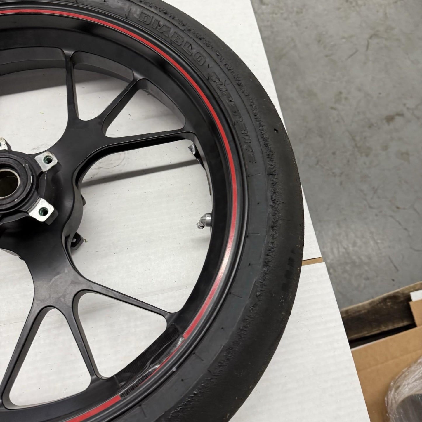 2012 - 2024 DUCATI PANIGALE 1199 1299 FRONT WHEEL MARCHESINI FORGED RIM BLACK OE