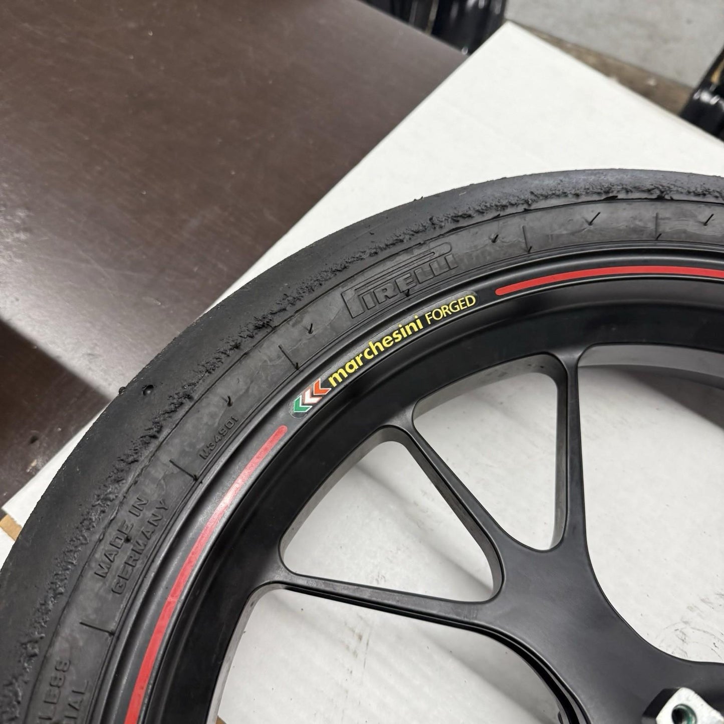 2012 - 2024 DUCATI PANIGALE 1199 1299 FRONT WHEEL MARCHESINI FORGED RIM BLACK OE