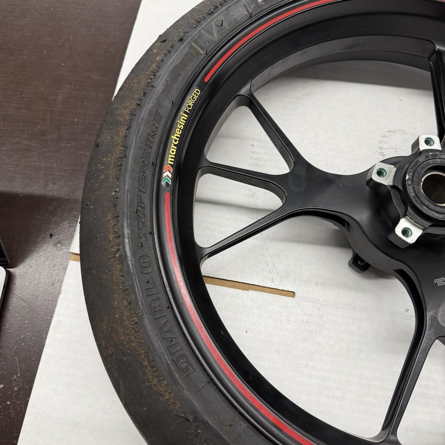 2012 - 2024 DUCATI PANIGALE 1199 1299 FRONT WHEEL MARCHESINI FORGED RIM BLACK OE