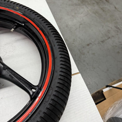 2011 - 2026 SUZUKI GSX600 GSXR750 FRONT WHEEL RIM TIRE RUBBER STRAIGHT BLACK